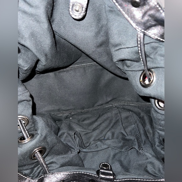 Burberry Blue Label Wool and Leather Shoulder Bag - Picture 5 of 10